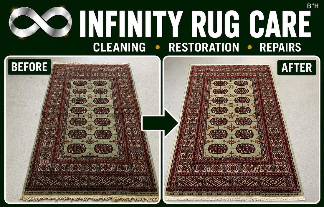 Pakistani Rug Cleaning before & after