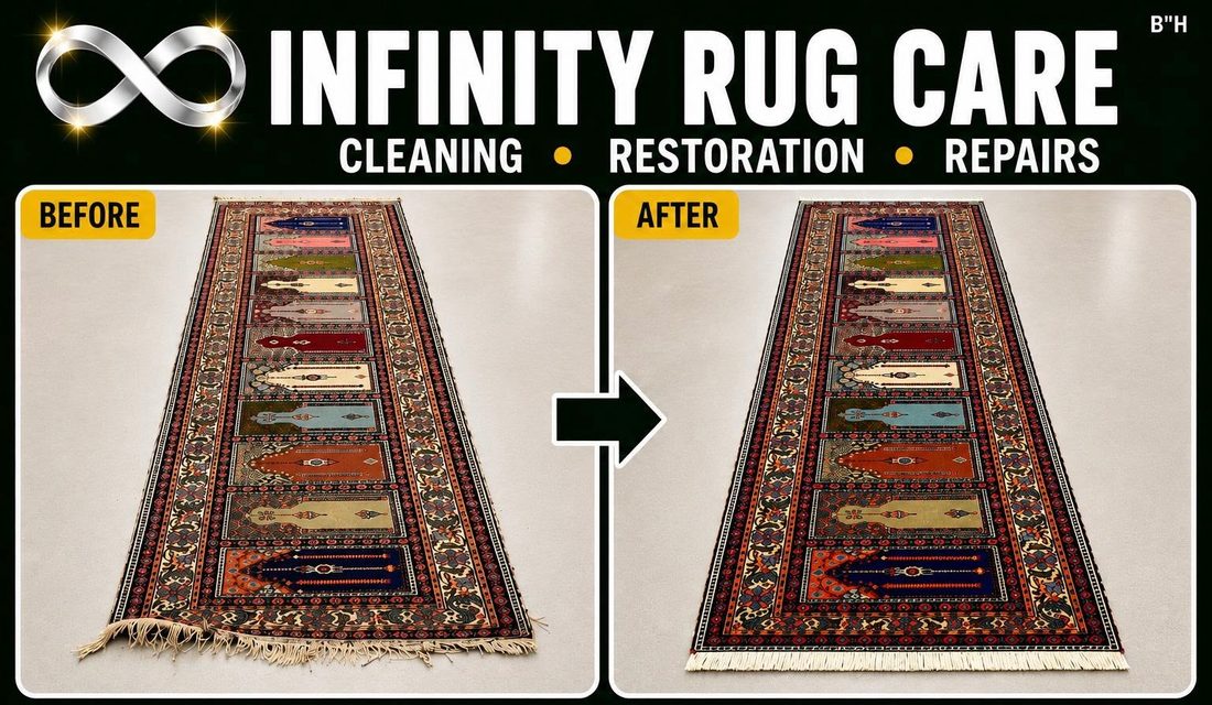 Rug Repair Services before & after