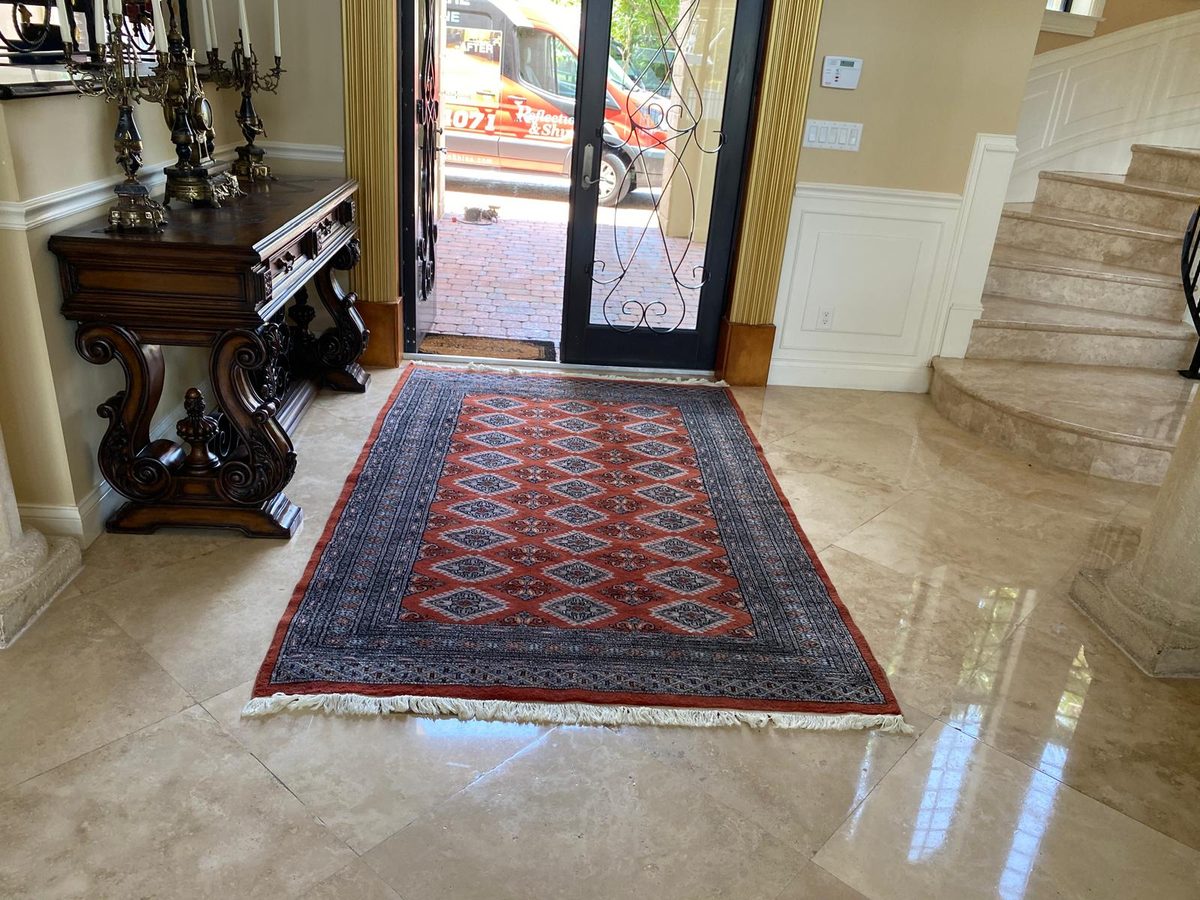 Pakistani rug detail